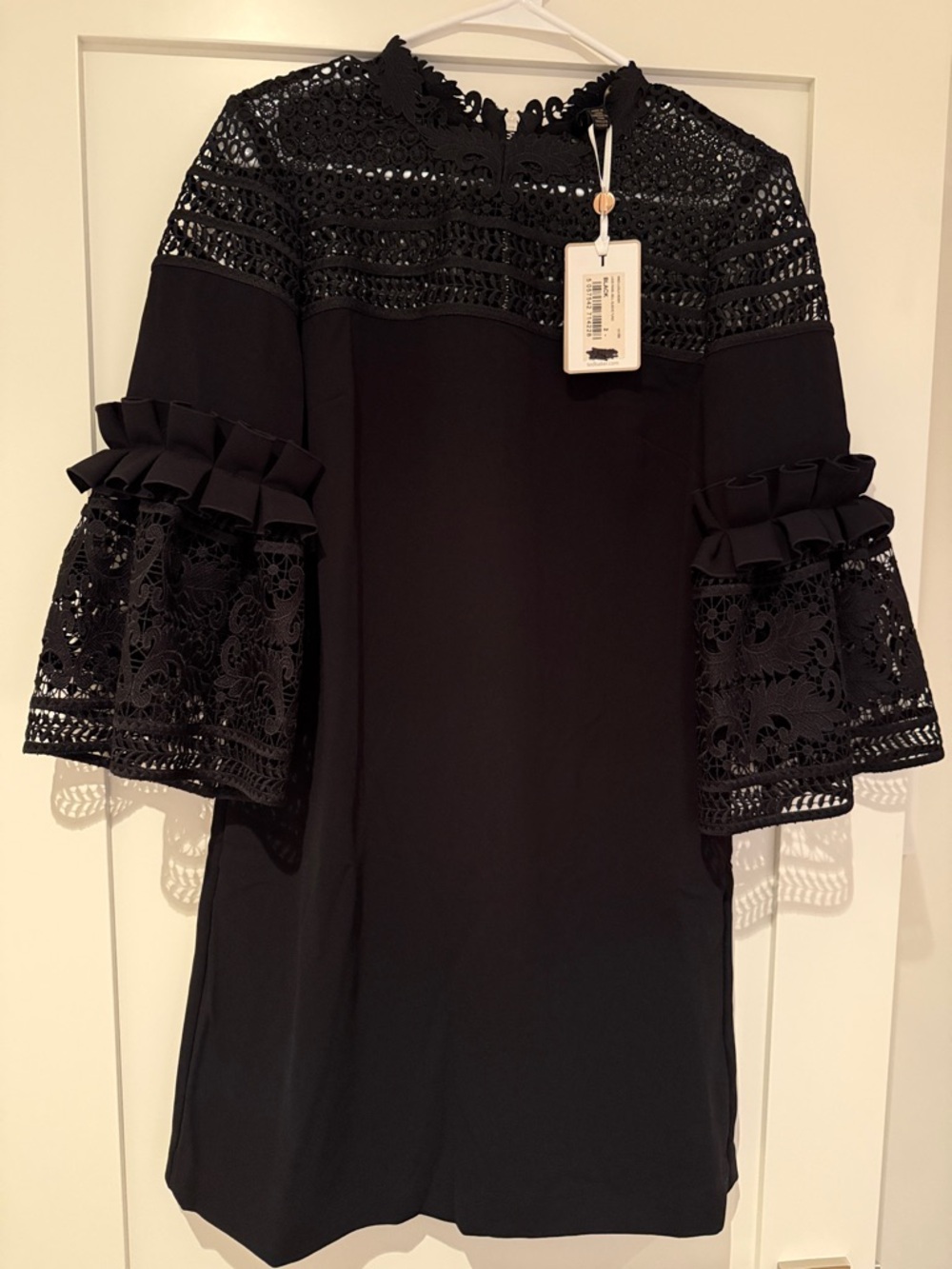 Ted Baker Black Crochet Lace Dress